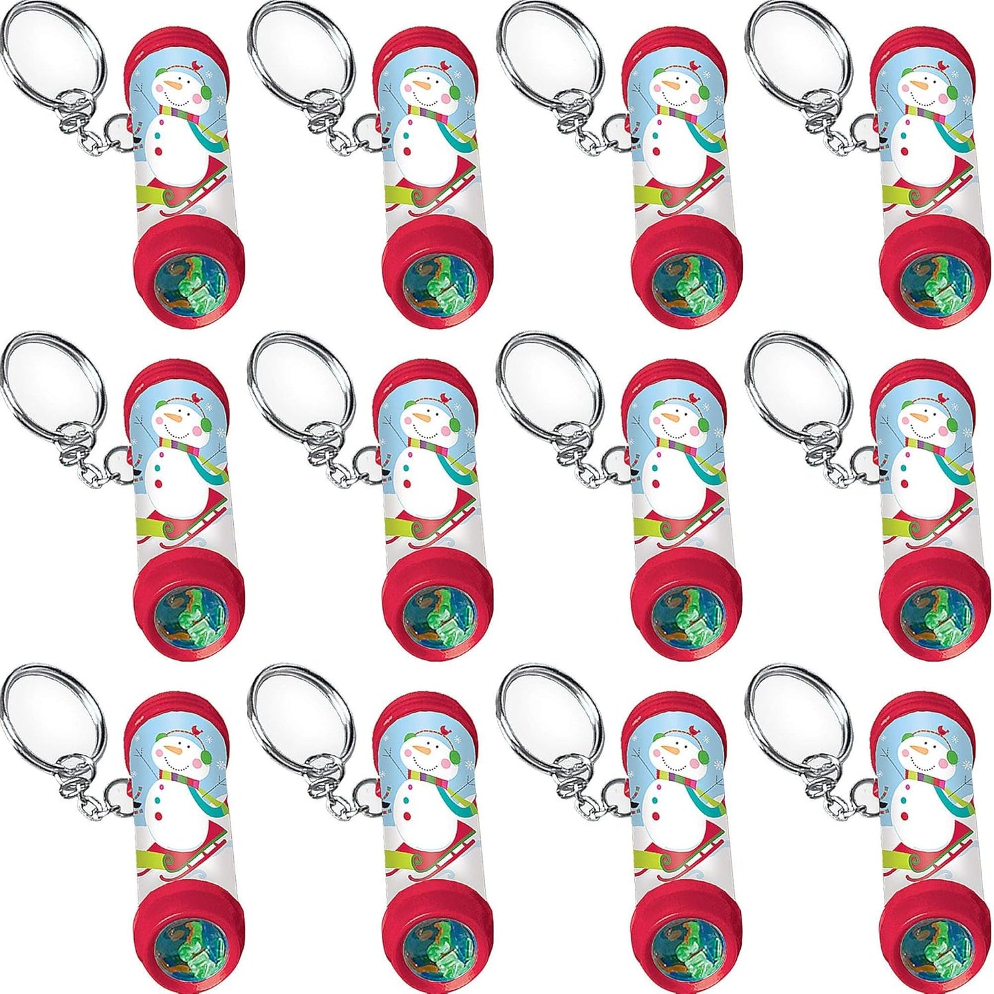 Amscan Winter Multicolor Plastic Kaleidoscope Keychains