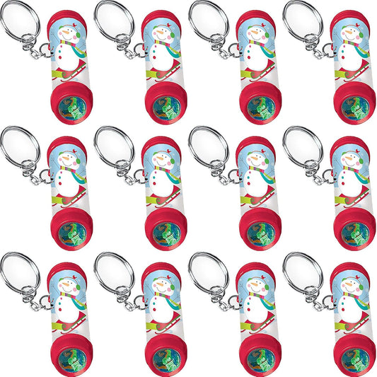 Amscan Winter Multicolor Plastic Kaleidoscope Keychains